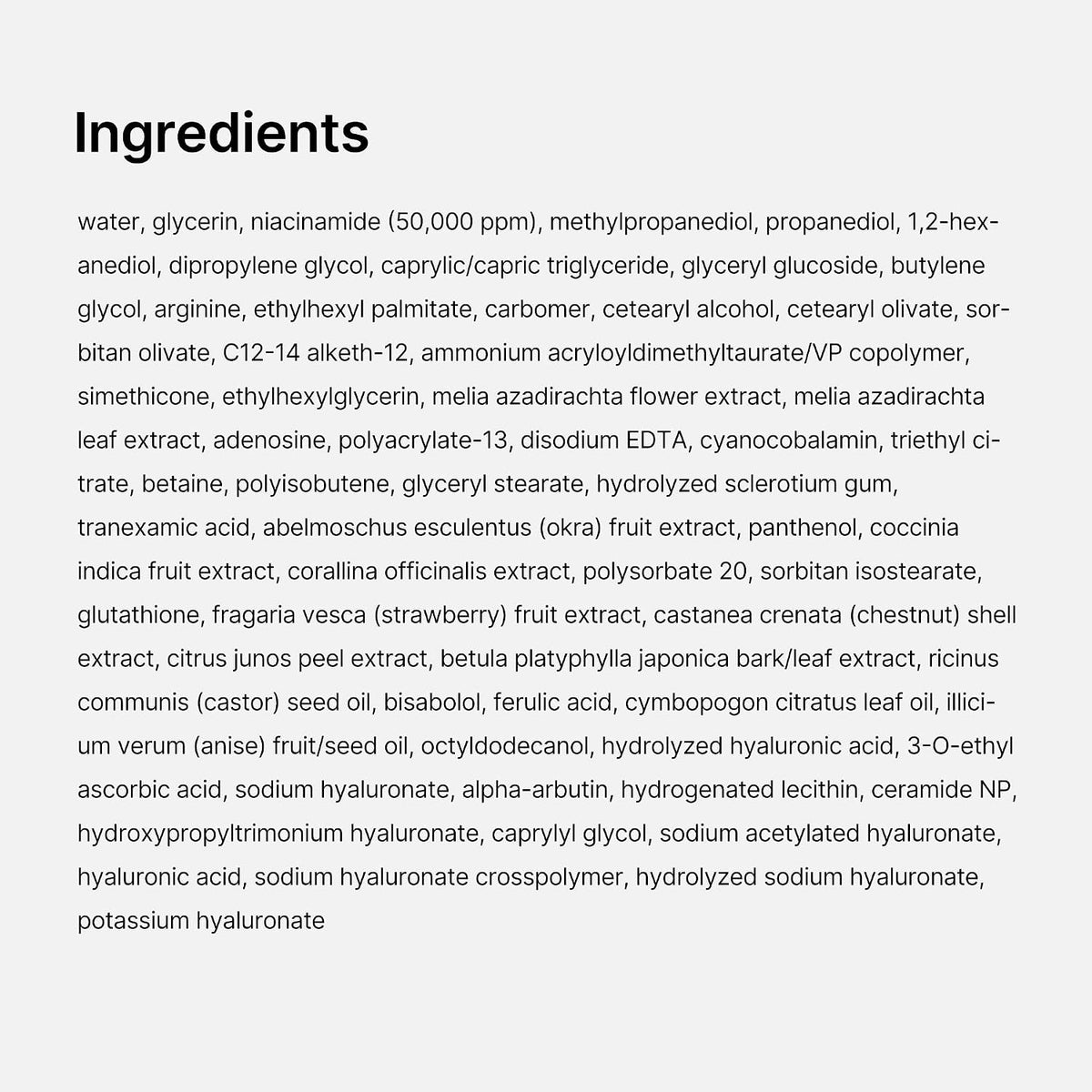 Korean TXA+Niacinamide Capsule Cream