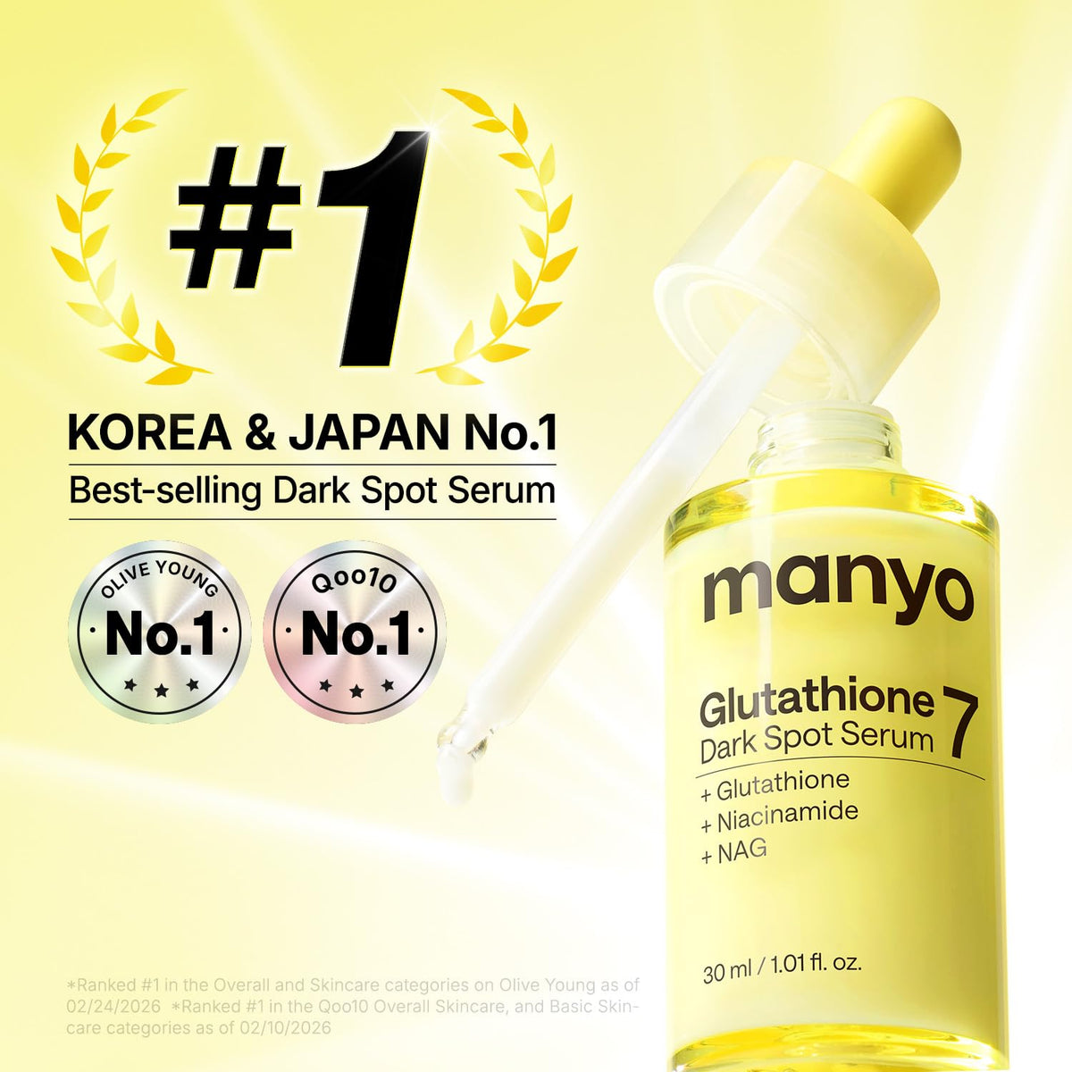 Korean Glutathione 7 Dark Spot Serum, Radiance Booster