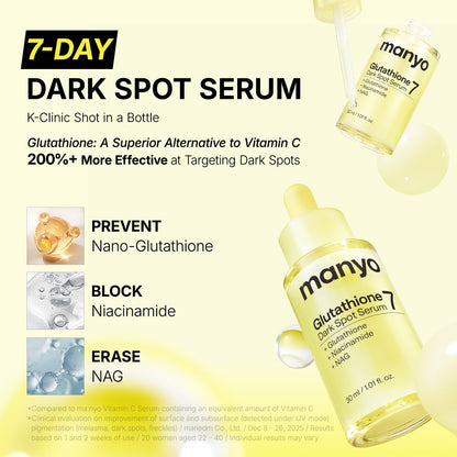 Korean Glutathione 7 Dark Spot Serum, Radiance Booster